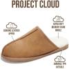 imageProject Cloud Genuine Sheepskin Upper Mens Slippers  Memory Foam Scuff House Slippers and NonSlip Comfortable Fall Men Footwear ColinChestnut
