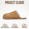 imageProject Cloud Genuine Sheepskin Upper Mens Slippers  Memory Foam Scuff House Slippers and NonSlip Comfortable Fall Men Footwear ColinChestnut