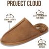 imageProject Cloud Genuine Sheepskin Upper Mens Slippers  Memory Foam Scuff House Slippers and NonSlip Comfortable Fall Men Footwear ColinScotch Suede