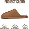 imageProject Cloud Genuine Sheepskin Upper Mens Slippers  Memory Foam Scuff House Slippers and NonSlip Comfortable Fall Men Footwear ColinScotch Suede