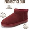 imageProject Cloud Genuine Suede Ankle Boots for Women  Water Resistant with Memory Foam Insole Winter Boots for Women  Trending Shoes ampamp Comfortable Womens Ankle Boots HippyWine Suede