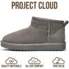 imageProject Cloud Genuine Suede Ankle Boots for Women  Water Resistant with Memory Foam Insole Winter Boots for Women  Trending Shoes ampamp Comfortable Womens Ankle Boots HippyGrey