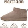 imageProject Cloud Genuine Suede Ankle Boots for Women  Water Resistant with Memory Foam Insole Winter Boots for Women  Trending Shoes ampamp Comfortable Womens Ankle Boots HippyTaupe