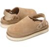 imageProject Cloud Genuine Suede Clogs for Women  Memory Foam Womens Clogs ampamp Mules with Adjustable Straps  Lightweight Platform Shoes NonSlip Slides GoldstarSand Suede