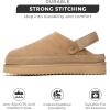 imageProject Cloud Genuine Suede Clogs for Women  Memory Foam Womens Clogs ampamp Mules with Adjustable Straps  Lightweight Platform Shoes NonSlip Slides GoldstarSand
