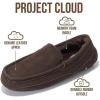 imageProject Cloud Genuine Suede Mens Slippers  Memory Foam Insole Moccassins Loafers for Men Shoes Indoor and Outdoor Use  Lightweight NonSlip House Shoes OswinChocolate