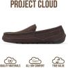 imageProject Cloud Genuine Suede Mens Slippers  Memory Foam Insole Moccassins Loafers for Men Shoes Indoor and Outdoor Use  Lightweight NonSlip House Shoes OswinChocolate