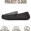imageProject Cloud Genuine Suede Mens Slippers  Memory Foam Insole Moccassins Loafers for Men Shoes Indoor and Outdoor Use  Lightweight NonSlip House Shoes OswinChoco Brown Leather