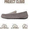 imageProject Cloud Genuine Suede Mens Slippers  Memory Foam Insole Moccassins Loafers for Men Shoes Indoor and Outdoor Use  Lightweight NonSlip House Shoes OswinGrey