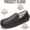 imageProject Cloud Genuine Suede Mens Slippers  Memory Foam Insole Moccassins Loafers for Men Shoes Indoor and Outdoor Use  Lightweight NonSlip House Shoes OswinChoco Brown Leather