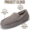 imageProject Cloud Genuine Suede Mens Slippers  Memory Foam Insole Moccassins Loafers for Men Shoes Indoor and Outdoor Use  Lightweight NonSlip House Shoes OswinGrey