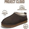 imageProject Cloud Genuine Suede Slippers for Women with Genuine Australian Shearling Fur Lining Womens Slippers  NonSlip EVA with Memory Foam Fuzzy Slippers Women Footwear NeritaChocolate