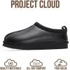 imageProject Cloud Genuine Suede Slippers for Women with Genuine Australian Shearling Fur Lining Womens Slippers  NonSlip EVA with Memory Foam Fuzzy Slippers Women Footwear NeritaBlack Distressed