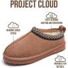 imageProject Cloud Genuine Suede Slippers for Women with Genuine Australian Shearling Fur Lining Womens Slippers  NonSlip EVA with Memory Foam Fuzzy Slippers Women Footwear NeritaCamel Mono Suede