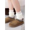 imageProject Cloud Genuine Suede Slippers for Women with Genuine Australian Shearling Fur Lining Womens Slippers  NonSlip EVA with Memory Foam Fuzzy Slippers Women Footwear NeritaChestnut