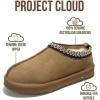 imageProject Cloud Genuine Suede Slippers for Women with Genuine Australian Shearling Fur Lining Womens Slippers  NonSlip EVA with Memory Foam Fuzzy Slippers Women Footwear NeritaChestnut
