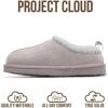 imageProject Cloud Genuine Suede Slippers for Women with Genuine Australian Shearling Fur Lining Womens Slippers  NonSlip EVA with Memory Foam Fuzzy Slippers Women Footwear NeritaGrey Mono Suede