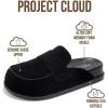 imageProject Cloud Genuine Suede Womens Clog  Memory Foam Arch Support NonSlip Sole Mules ampamp Clogs for Women Footwear  Platform Winter Shoes FoamyBlack Suede