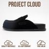 imageProject Cloud Genuine Suede Womens Clog  Memory Foam Arch Support NonSlip Sole Mules ampamp Clogs for Women Footwear  Platform Winter Shoes FoamyBlack Suede