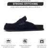 imageProject Cloud Genuine Suede Womens Clog  Memory Foam Arch Support NonSlip Sole Mules ampamp Clogs for Women Footwear  Platform Winter Shoes FoamyMidnight Suede