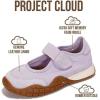 imageProject Cloud Girls Shoes  Memory Foam Insole Kids Shoes Girls Sneakers  Lightweight Mary Jane Flats ampamp NonSlip Comfortable Kids Sneakers Little DonnaPurple