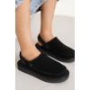 imageProject Cloud Kids Clogs Genuine Suede Upper with Back Strap  Memory Foam ampamp Lightweight Slipon Boys and Girls Sandals with Adjustable Straps  NonSlip Clogs for Kids Sandals Little GoldstarBlack Suede