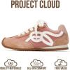 imageProject Cloud Kids Shoes for Girls  NonSlip Trendy Fashion Sneakers Girls Shoes  Slip Ons with Hook ampamp Loop Memory Foam Insole Kids Sneakers Little LowyNude