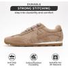 imageProject Cloud Leather Barefoot Shoes Women  Memory Foam LaceUp Womens Sneakers  Lightweight ampamp Non Slip Womens Shoes Casual  AllDay Womens Fashion Sneakers for 2025 TigerTaupe