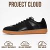 imageProject Cloud Leather Sneakers for Men Shoes  Memory Foam Insole NonSlip Casual Shoes for Men Footwear  Lightweight Vegan Leather Fashion Sneakers DixonBlack