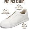 imageProject Cloud Men Sneakers  Memory Foam Insole Mens Shoes  Lightweight ampamp Non Slip Casual Shoes for Men  Everyday Slip On Mens Sneakers HudsonWhite