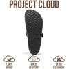 imageProject Cloud Mens Clogs  Full Grain Genuine Leather Memory Foam Clogs for Men Arch Support Cork Footbed  Non Slip Platform Mules BrooklynBrown Wool