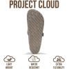 imageProject Cloud Mens Clogs  Full Grain Genuine Leather Memory Foam Clogs for Men Arch Support Cork Footbed  Non Slip Platform Mules BrooklynGrey Mono Suede