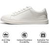 imageProject Cloud Mens Sneakers  Memory Foam Fashion Mens Shoes  Lightweight and Non Slip LacedUp Casual Men Sneakers  Perfect Men Casual Shoes for AllDay Wear TiltonWhite