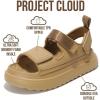 imageProject Cloud Platform Sandals for Women 2025  Memory Foam Insole Lightweight ampamp SlipResistant Womens Sandals  Stylish BeachReady Waterproof Women Footwear GoldieLight Brown