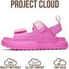 imageProject Cloud Platform Sandals for Women 2025  Memory Foam Insole Lightweight ampamp SlipResistant Womens Sandals  Stylish BeachReady Waterproof Women Footwear GoldiePink