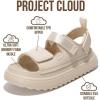 imageProject Cloud Platform Sandals for Women 2025  Memory Foam Insole Lightweight ampamp SlipResistant Womens Sandals  Stylish BeachReady Waterproof Women Footwear GoldieNude