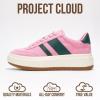 imageProject Cloud Platform Sneakers for Women  Lightweight Memory Foam Insole Womens Sneakers  NonSlip Fashion Sneakers for Women Footwear  Womens Fashion Platform Shoes NitaPink