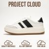 imageProject Cloud Platform Sneakers for Women  Lightweight Memory Foam Insole Womens Sneakers  NonSlip Fashion Sneakers for Women Footwear  Womens Fashion Platform Shoes NitaWhiteblack Stripes