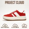 imageProject Cloud Platform Sneakers for Women  Lightweight Memory Foam Insole Womens Sneakers  NonSlip Fashion Sneakers for Women Footwear  Womens Fashion Platform Shoes NitaRed