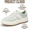 imageProject Cloud Platform Sneakers for Women  Lightweight Memory Foam Insole Womens Sneakers  NonSlip Fashion Sneakers for Women Footwear  Womens Fashion Platform Shoes NitaPistachio