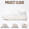imageProject Cloud Platform Sneakers for Women  Lightweight Memory Foam Insole Womens Sneakers  NonSlip Fashion Sneakers for Women Footwear  Womens Fashion Platform Shoes NitaWhitewhite Stripes
