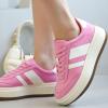 imageProject Cloud Platform Sneakers for Women  Lightweight Memory Foam Insole Womens Sneakers  NonSlip Fashion Sneakers for Women Footwear  Womens Fashion Platform Shoes NitaPinkwhite Stripes