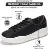 imageProject Cloud Platform Sneakers for Women  Lightweight Womens Sneakers with Memory Foam Insole  Non Slip LaceUp Womens Shoes  Perfect Summer Shoes for Women 2025 BossyBlack