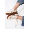 imageProject Cloud Platform Sneakers for Women Footwear  Memory Foam Insole Womens Shoes Lightweight and NonSlip Sole Lace Up Fashion Sneakers DodgeCream