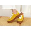 imageProject Cloud Platform Sneakers for Women Footwear  Memory Foam Insole Womens Shoes Lightweight and NonSlip Sole Lace Up Fashion Sneakers DodgeMustard
