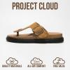 imageProject Cloud Platform Summer Sandals for Women 2025  Comfortable and Adjustable Straps Summer Slides with Memory Foam Insole  NonSlip Casual Womens SandalsThong Chestnut