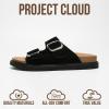imageProject Cloud Platform Summer Sandals for Women 2025  Comfortable and Adjustable Straps Summer Slides with Memory Foam Insole  NonSlip Casual Womens SandalsBlack