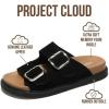 imageProject Cloud Platform Summer Sandals for Women 2025  Comfortable and Adjustable Straps Summer Slides with Memory Foam Insole  NonSlip Casual Womens SandalsBlack