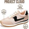 imageProject Cloud Sneakers for Women  Lightweight LaceUp Shoes for Women with Memory Foam Insoles  Trendy Womens Shoes  NonSlip Comfortable Womens Sneakers MadisonBeige