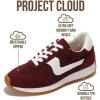 imageProject Cloud Sneakers for Women  Lightweight LaceUp Shoes for Women with Memory Foam Insoles  Trendy Womens Shoes  NonSlip Comfortable Womens Sneakers MadisonBurgundy